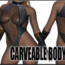 Carveable Bodysuit for Genesis 2 Female