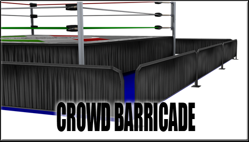 wwe ring barricade