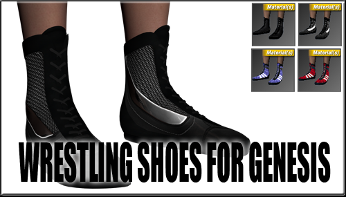 comic wrestling shoes