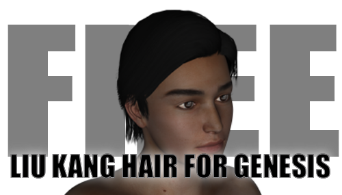 [Free] Liu Kang Hair for Genesis