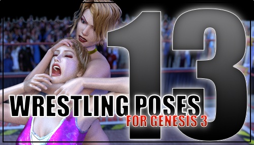 Genesis 3 Wrestling Pose Pack #13