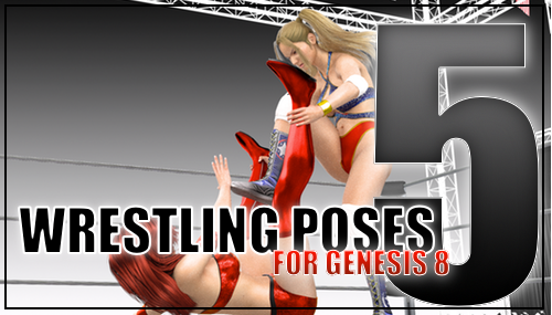 Genesis 8 Wrestling Pose Pack #005