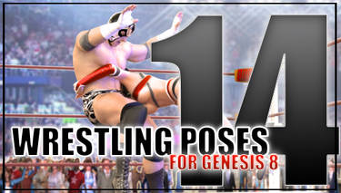 Genesis 8 Wrestling Pose Pack #014