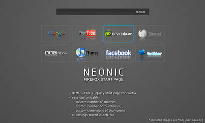NEONIC - Firefox start page