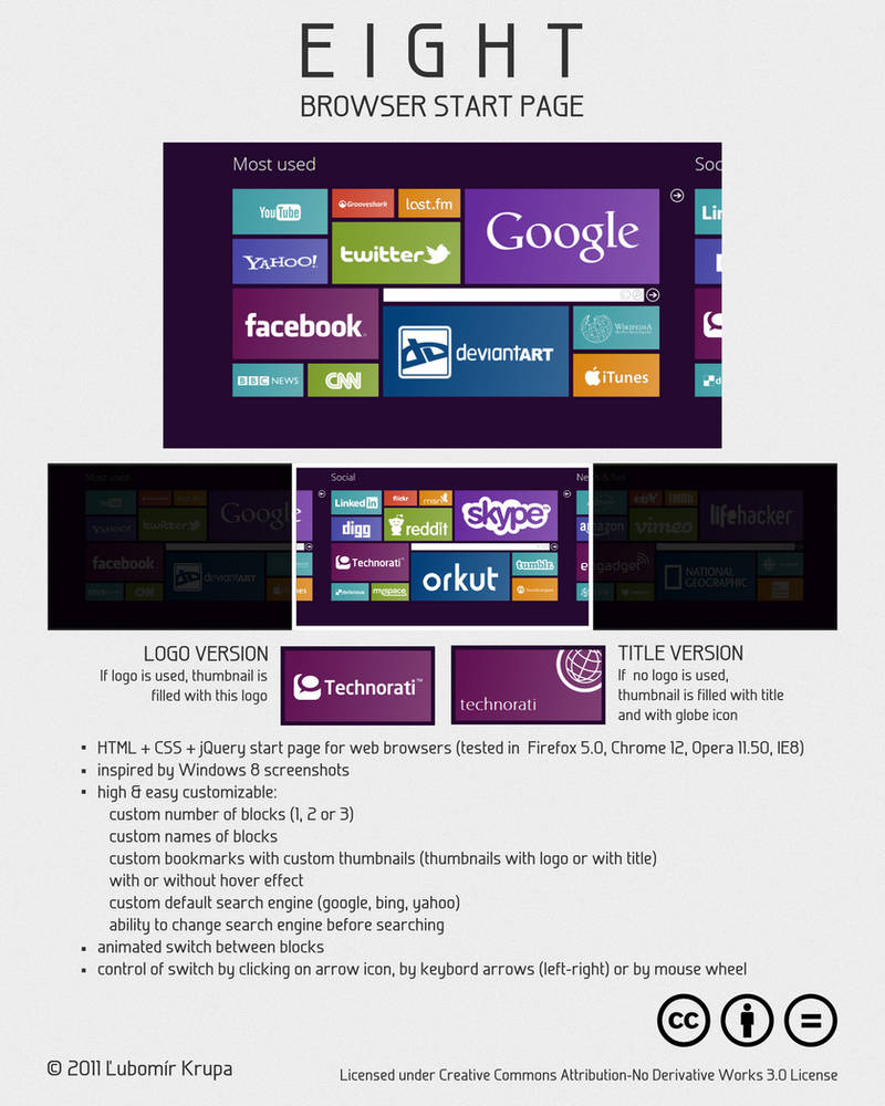 EIGHT - start page - UPDATE by flatmo1