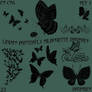 Linda's Butterfly Silhouette Brushes Set 1