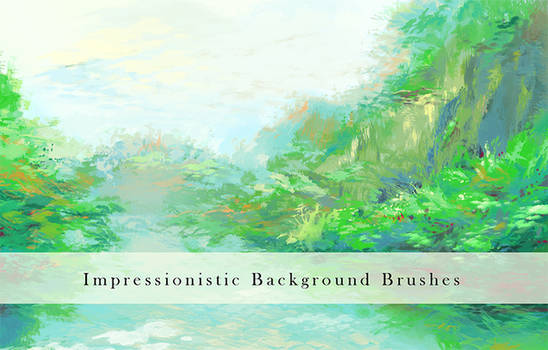 Impressionistic Background Brushes