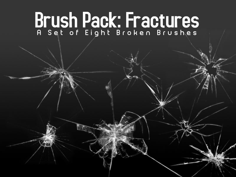 Broken Glass Brushes - Eight by PerpetualStudios on DeviantArt