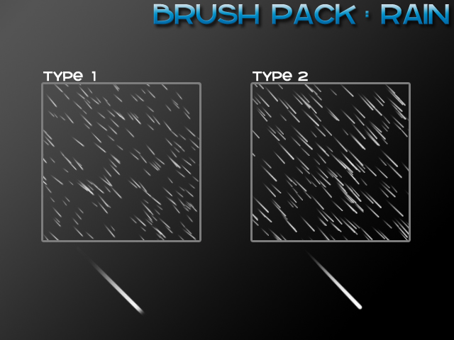 Rain - 4 Brushes