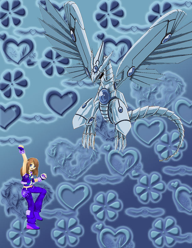 Dani and Blue Eyes Shining Dragon Spirit by NatureHeroes22 on DeviantArt