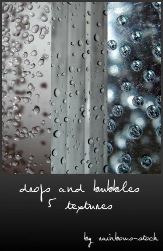 drops and bubbles textures