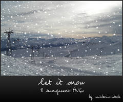 let it snow - transparent png
