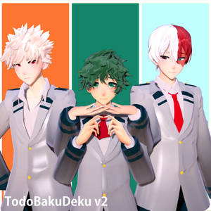 MMD X BNHA: TodoBakuDeku vUniform DL