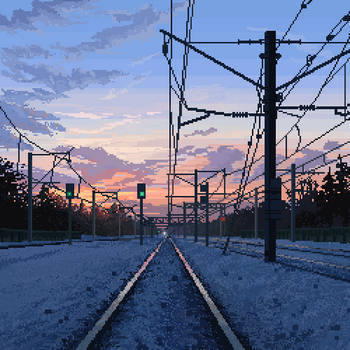 Winter road by AncientKing