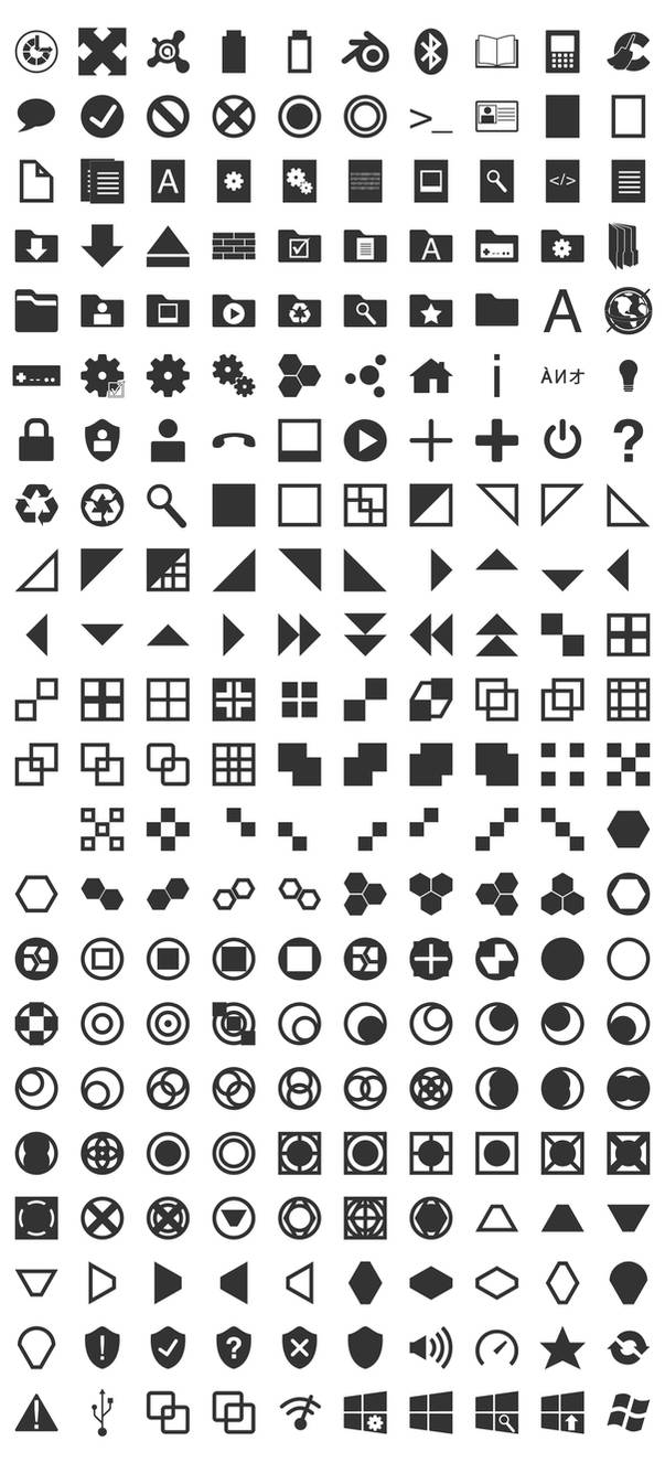 Gray Icons by Mechanismatic