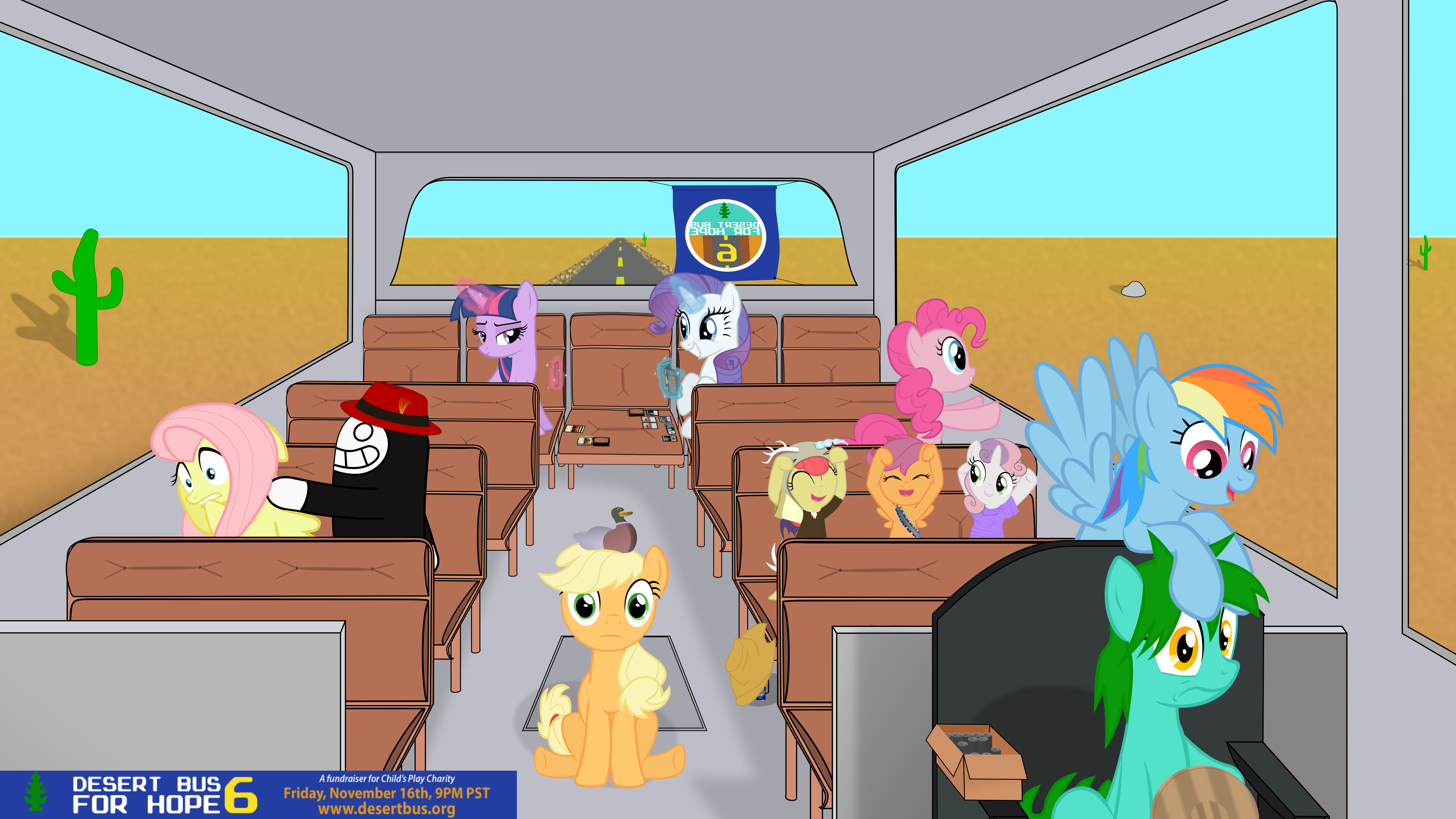 Desert Bus for Hope Ponified