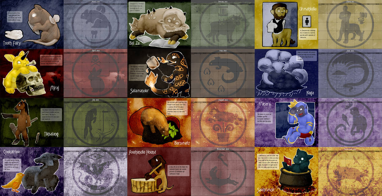 Ai Myth Calendar By CuriousGlaisTig On DeviantArt