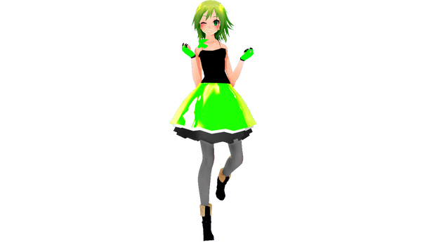 MMD TDA - Rave Girl Gumi DL