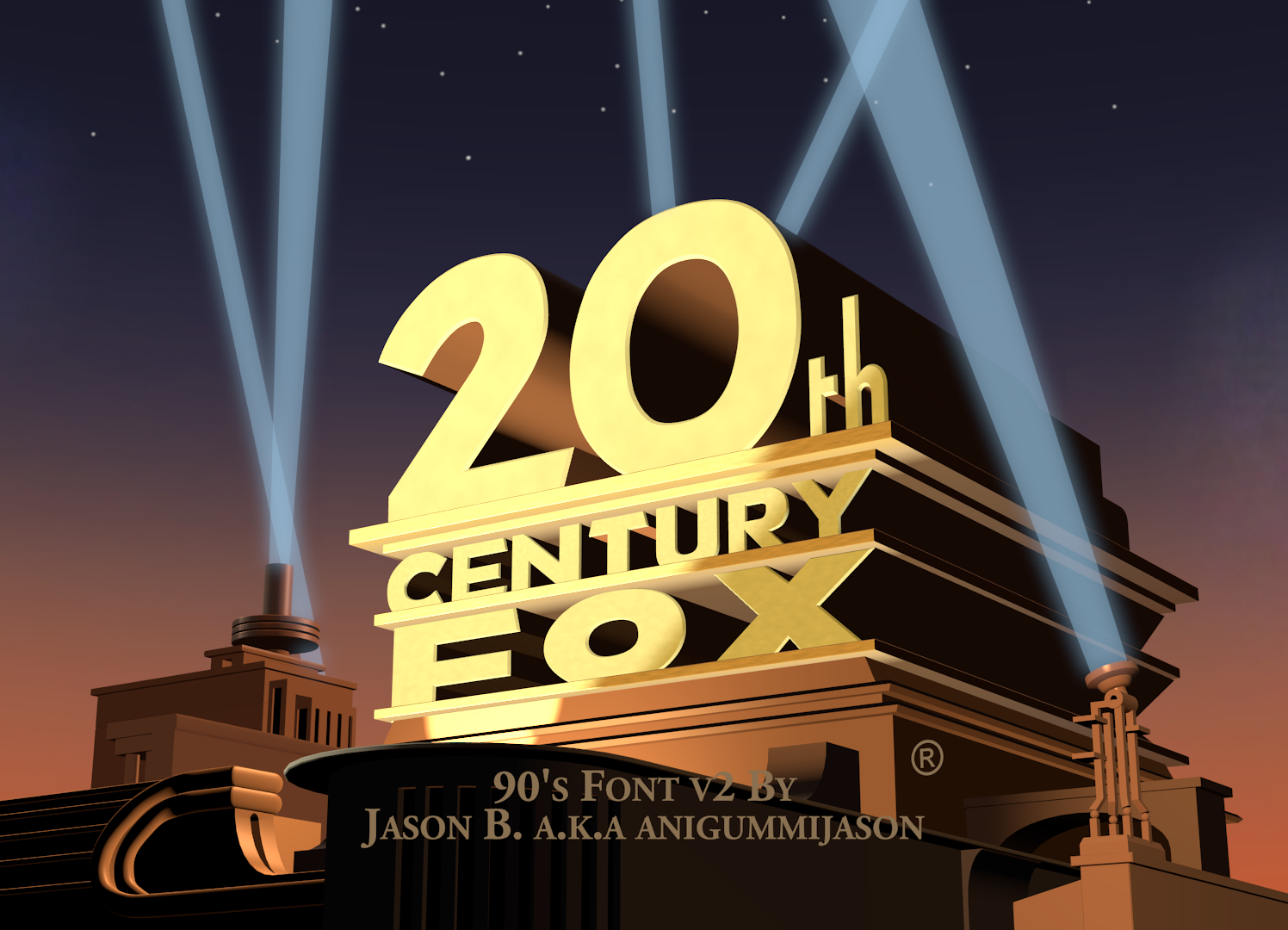 20th Century FOX 90's Font v2 by AniGummiJason on DeviantArt