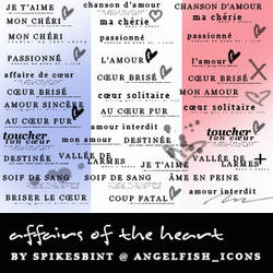 French Text brushes