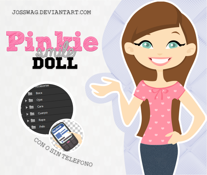 Pinkie smile doll PSD. josswag