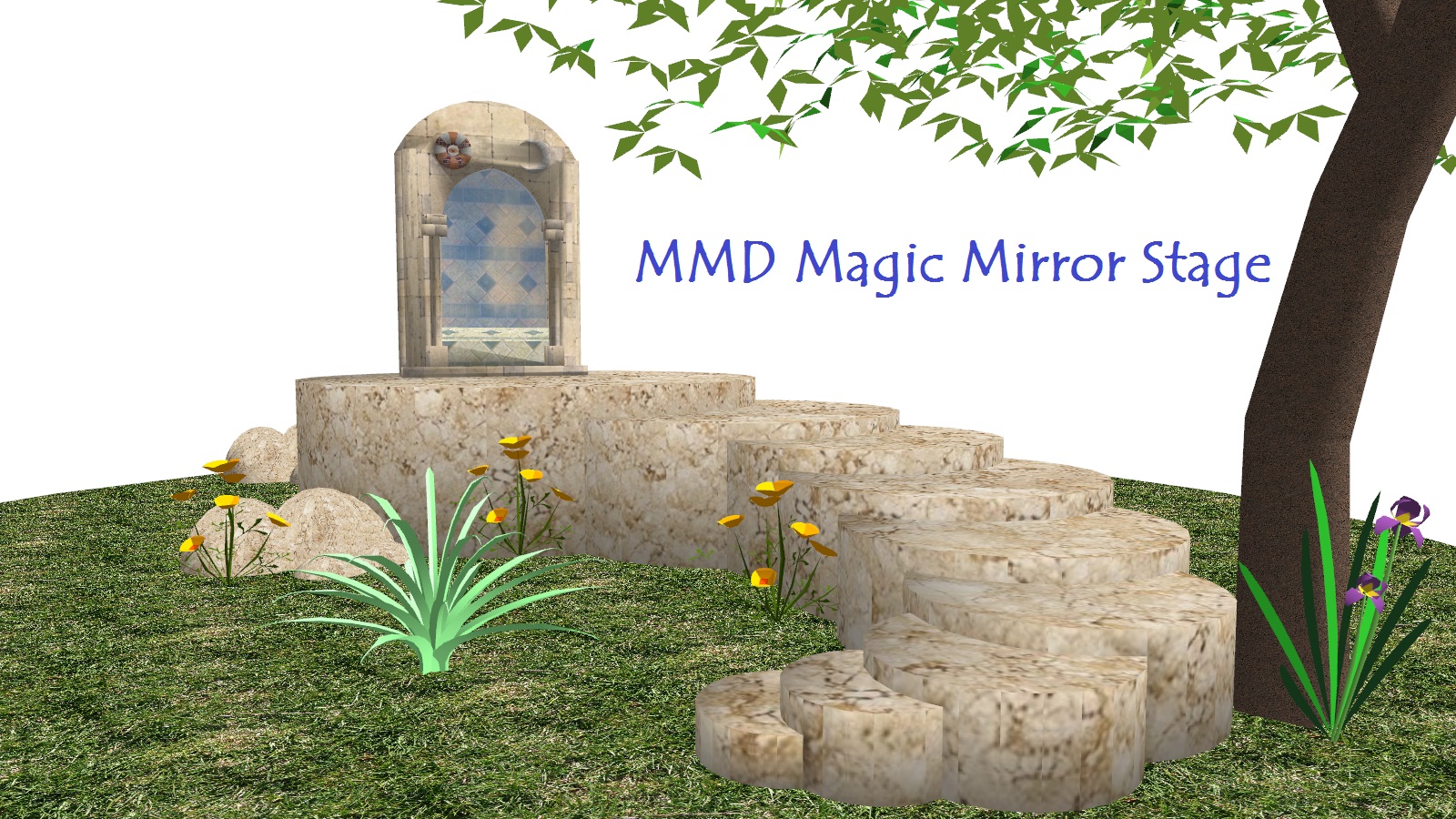 MMD Magic Mirror Stage ~Converted with SketchUp~