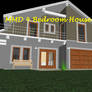 MMD 4 Bedroom House Stage ~converted in sketchup~