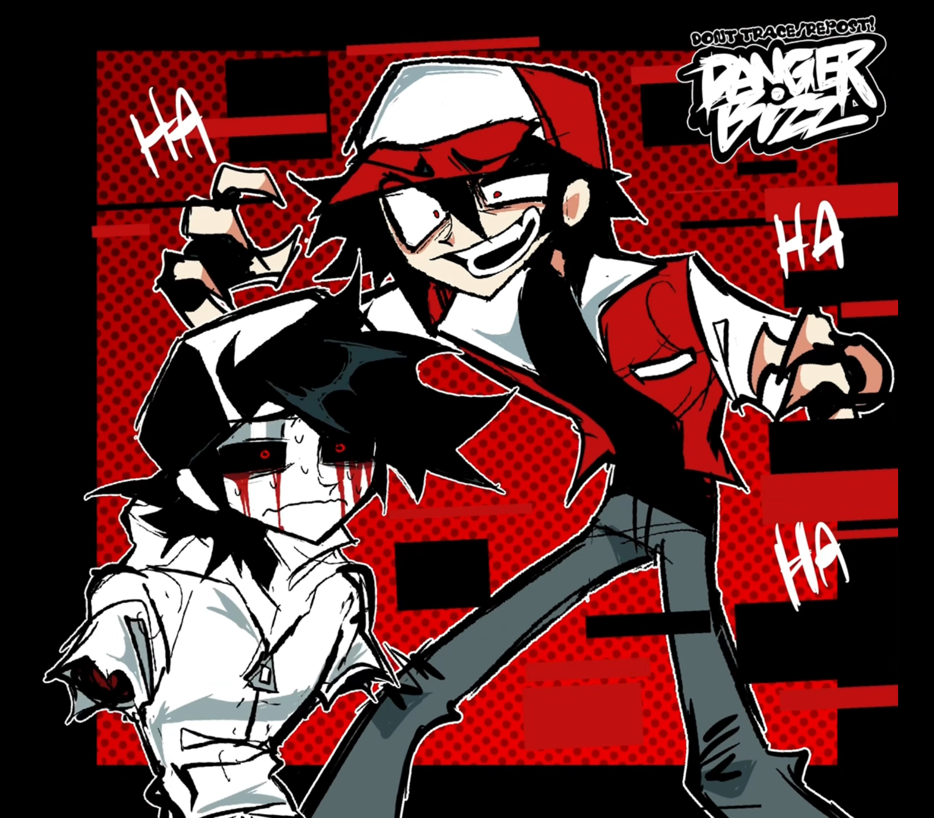 CREEPYPASTA FANART Lost Silver and Glitchy Red by dangerbizzreal on ...