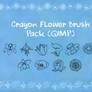 Crayon Flower Brush Pack