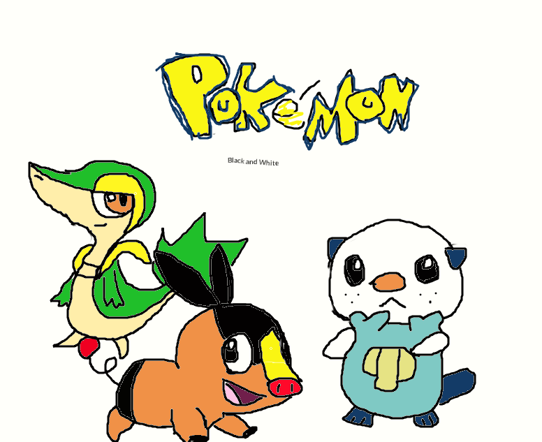 Unova starters by TrainerCookie on DeviantArt