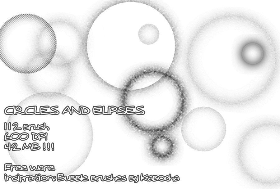 Circles and Ellipses brushset by pinkcamellia on DeviantArt