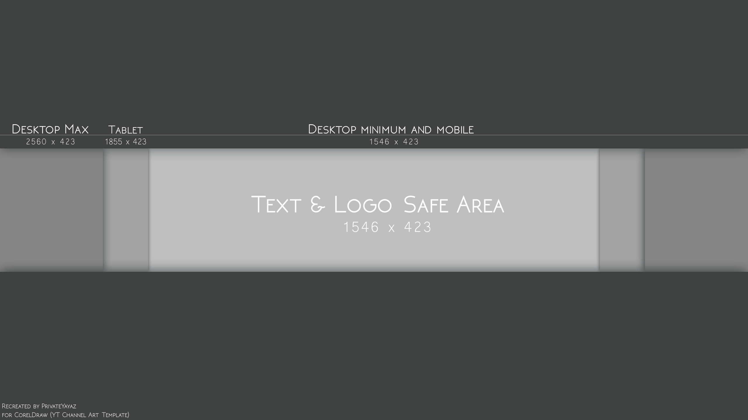 YT Channel Art Template For CorelDraw By Irham7762 On DeviantArt