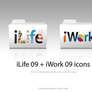 iWork iLife '09 folder icons