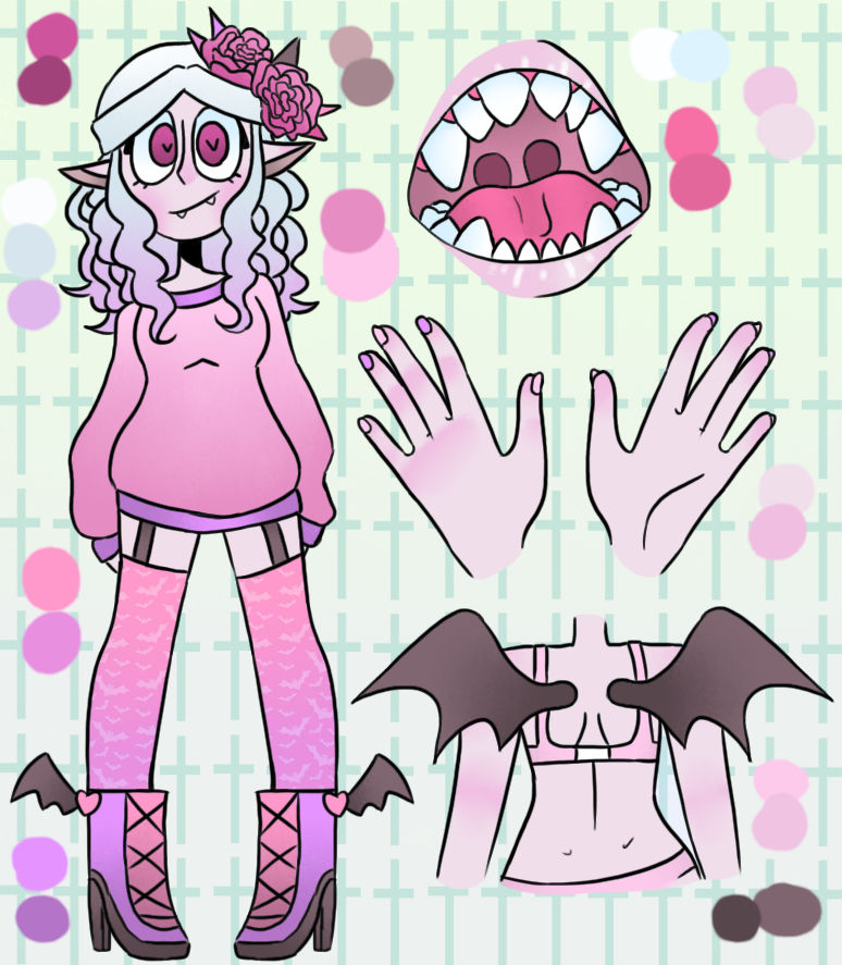 Pastel goth vampire custom by qhecko on DeviantArt