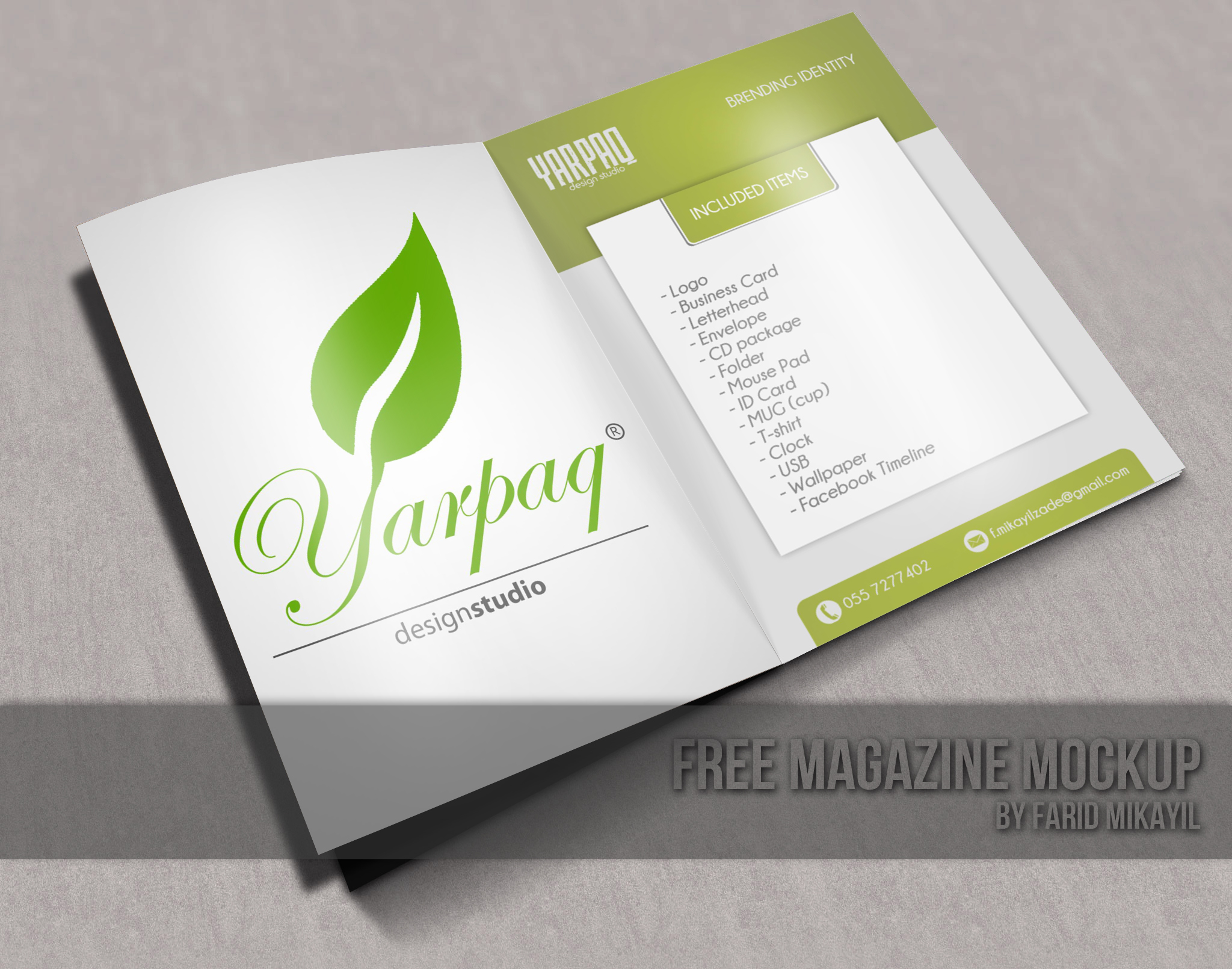 Free Magazine Mockup