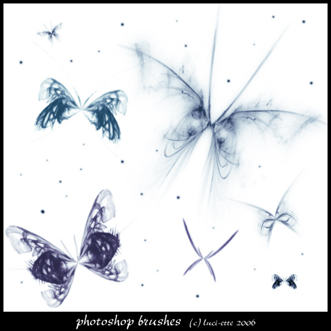 Fractal Butterflies Brushes 2