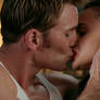 Captain America kissing Lila Barton 