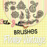 Flowers Vintage Brushes By StiloJuliii