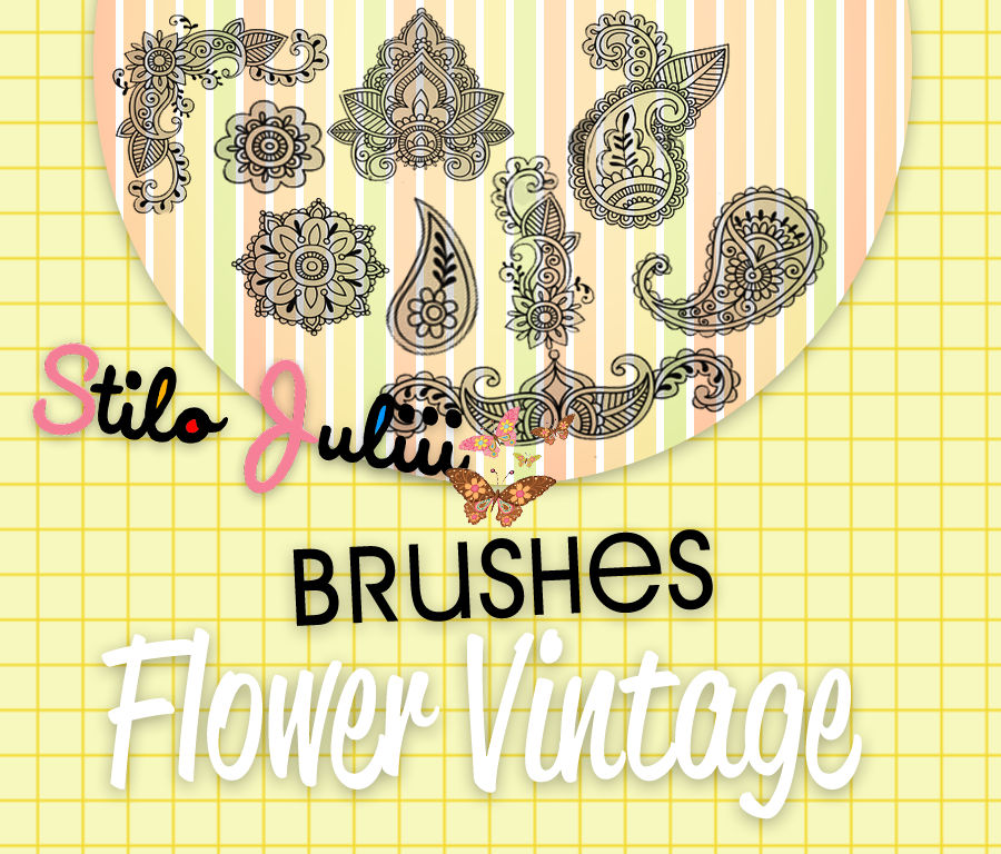 Flowers Vintage Brushes By StiloJuliii by StiloJuliii on DeviantArt
