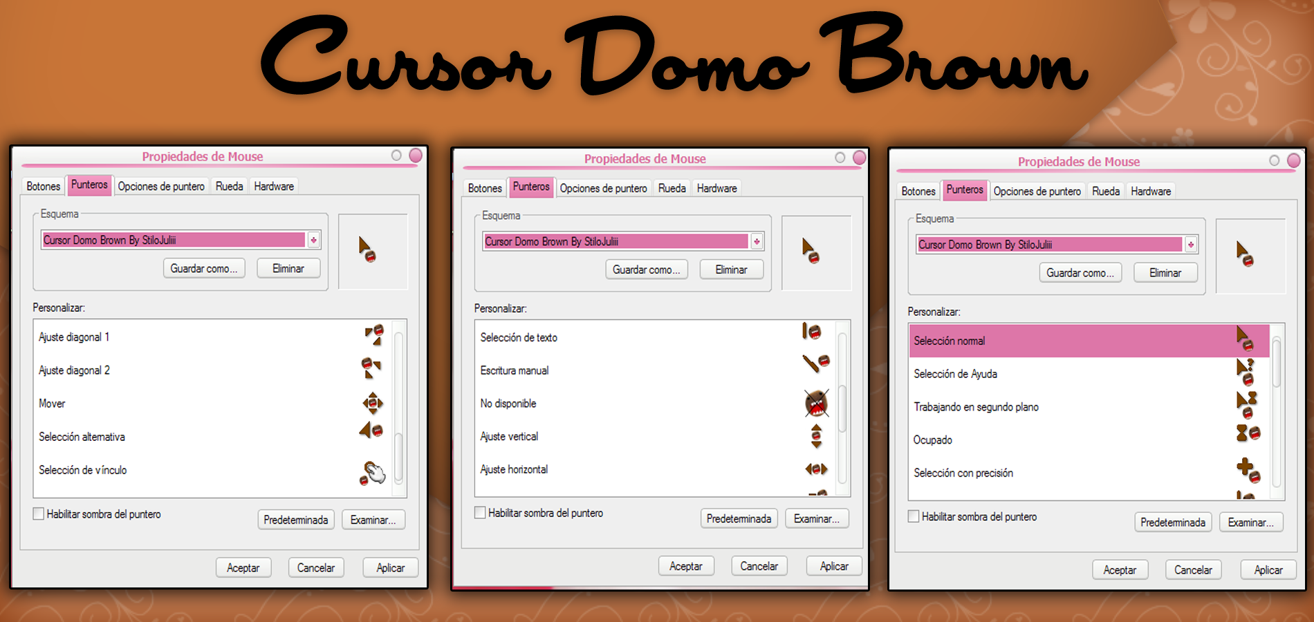 Domo Brown Cursor By StiloJuliii