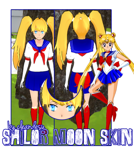 [C]OM. Sailor Moon Skin  for YANDERE SIMULATOR~