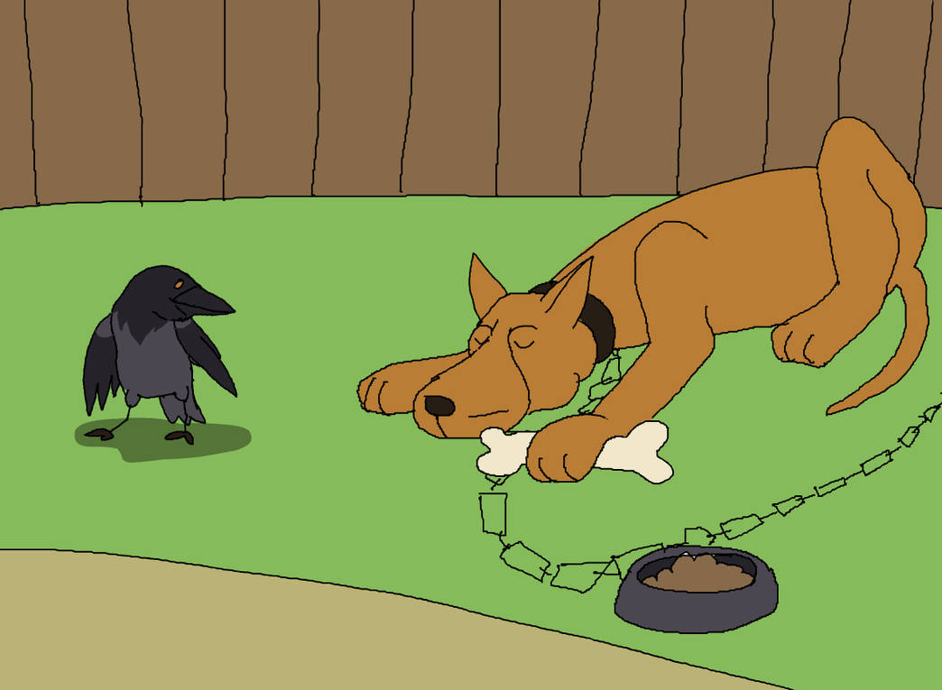 The crow and the dog by Shaggy-grim on DeviantArt