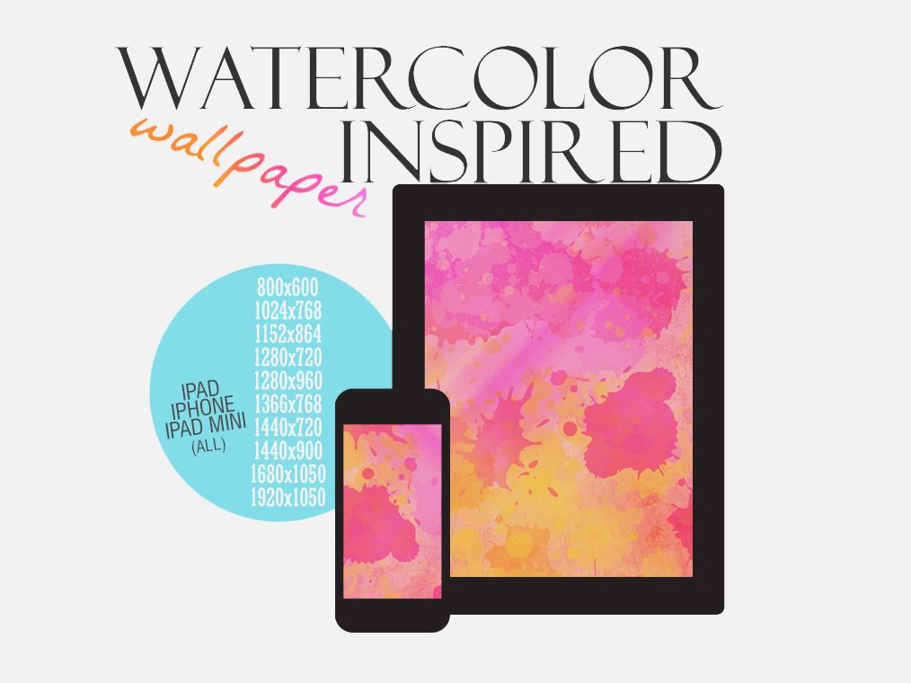 Free Watercolor Inspired Wallpaper