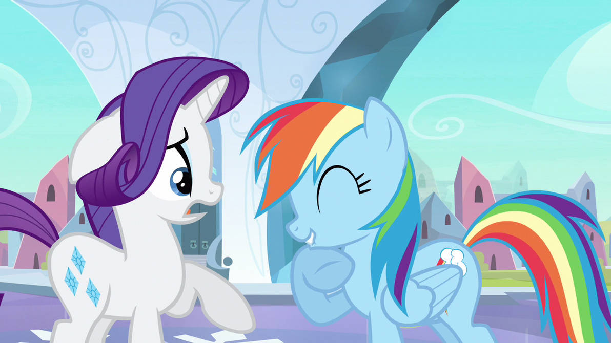 [MLP] - Rarity and R. Dash - The Bet (Request) by ReilaXSama on DeviantArt