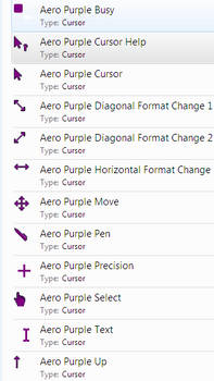 Aero Purple Cursor Pack