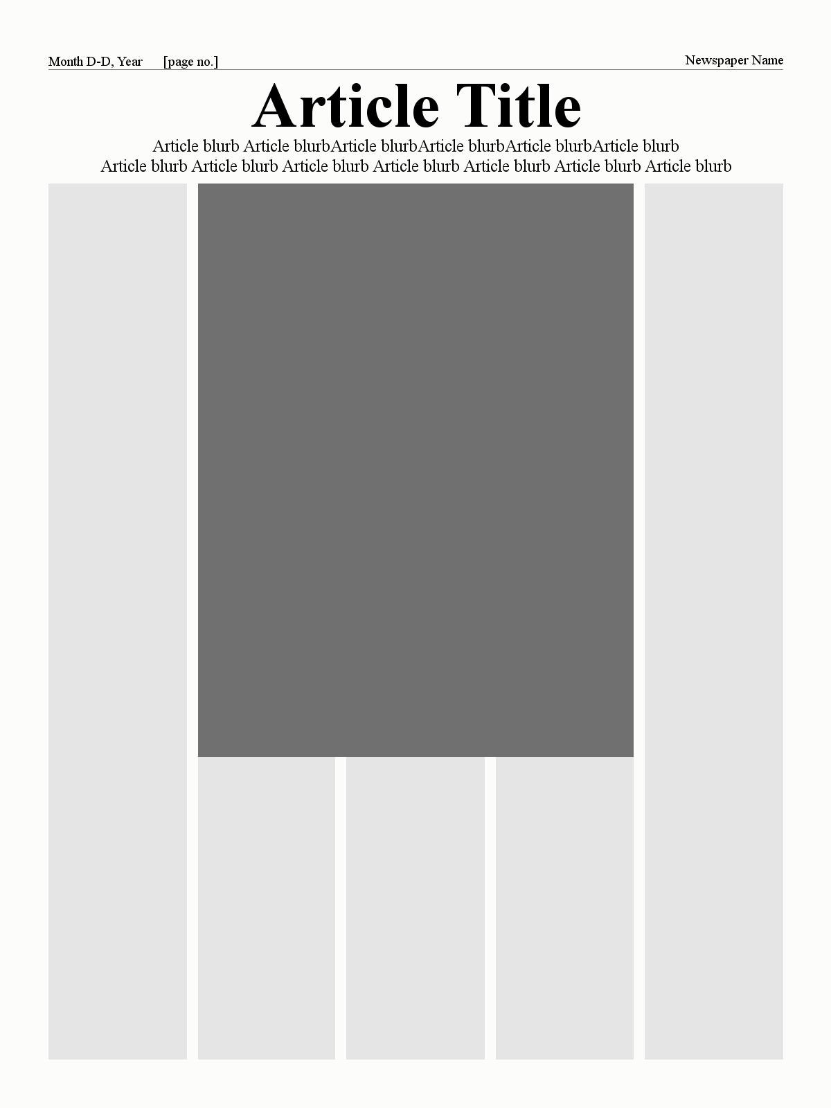 Newspaper Template 2 By Pandemoniumfire On DeviantArt Newspaper Template 2 By Pandemoniumfire On DeviantArt