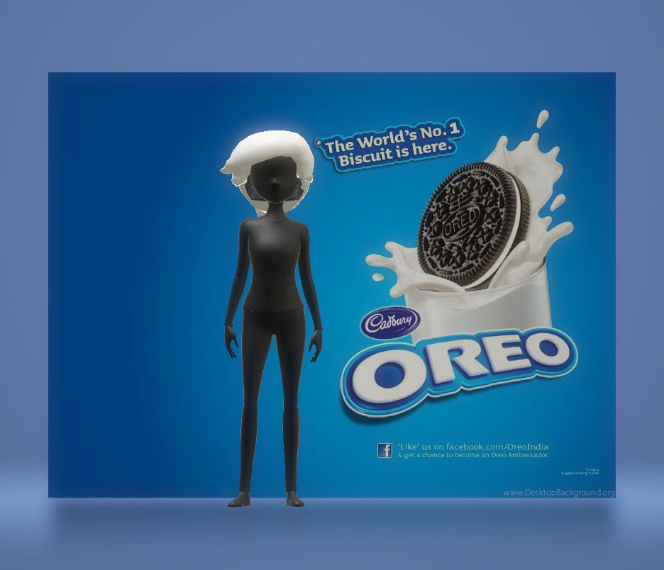 Human 3D Oreo in Paint 3D Animation 
