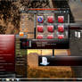 Windows 7 glass red theme  for  32 and  64 bit