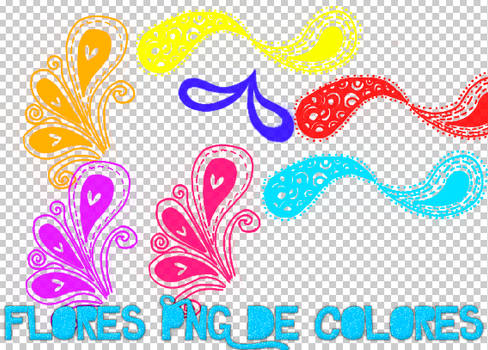 +Flores de colores png