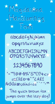 Magdalena Handwriting Font